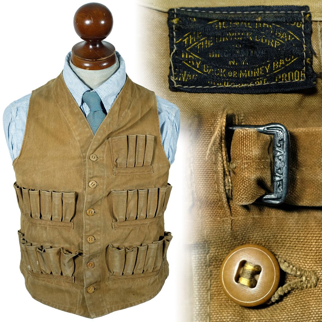 1920s DryBak hunting vest VintageHaberdashers Blog